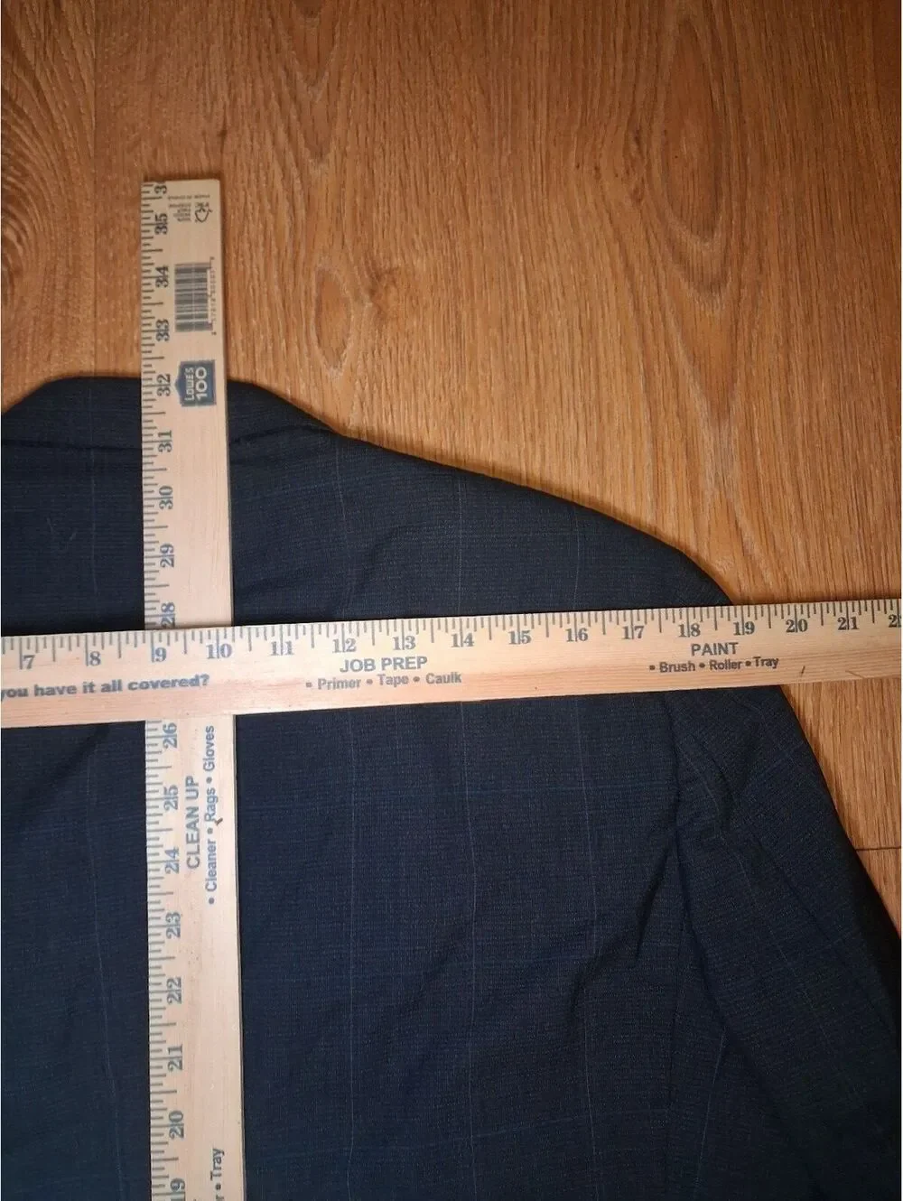 Hart Schaffner Marx 2 PC Suit 40L 30x32 Gray Virgin Wool